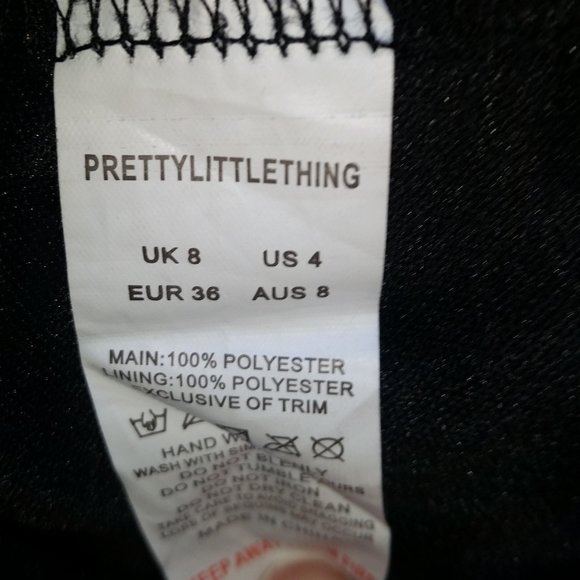 Pretty Little Thing black dangly sequin dress - Picture 9 of 9